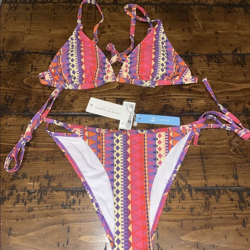 NEW medium cupshe swimsuit set with tags